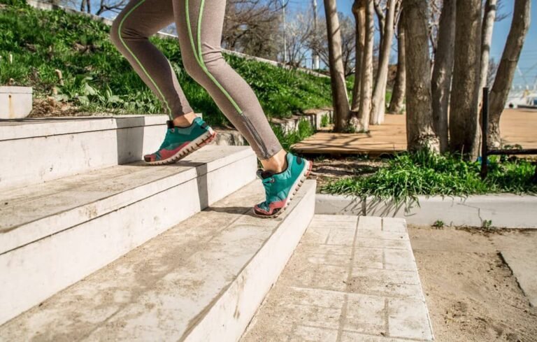 Outdoor step design with concrete stone and brick masonry