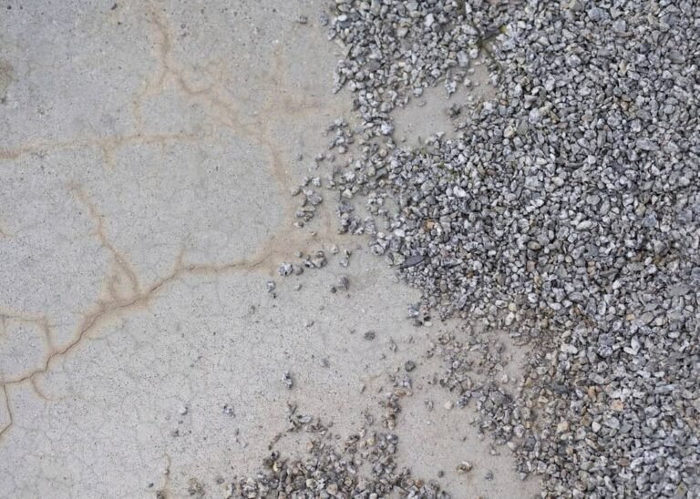 Concrete surface flaking repair by BAKR Masonry