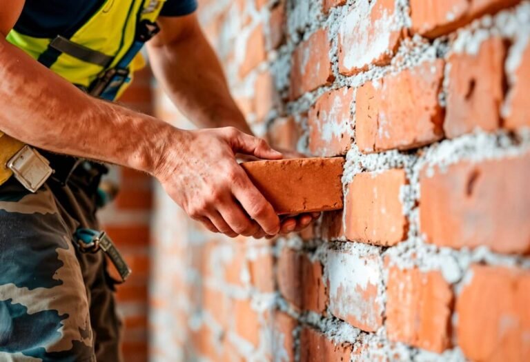 Brick repair in Toronto on damaged exterior brick masonry
