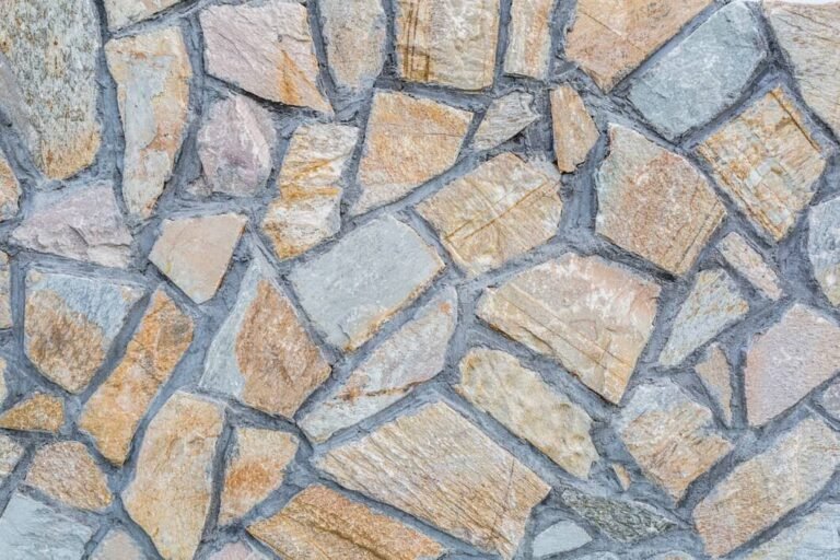 Flagstone path design Pickering backyard walkway