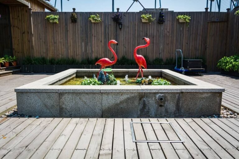 Patio border ideas with stone and concrete masonry