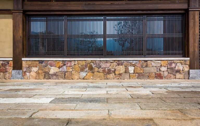Porch skirt masonry Burlington stone exterior renovation